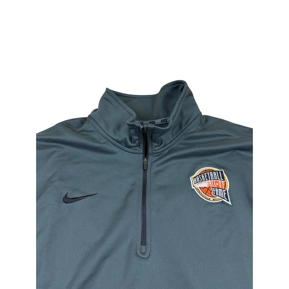 Nike Dri-FIT Basketball Hall of Fame 1/4 Zip Pullover Mens XL Gray Activewear